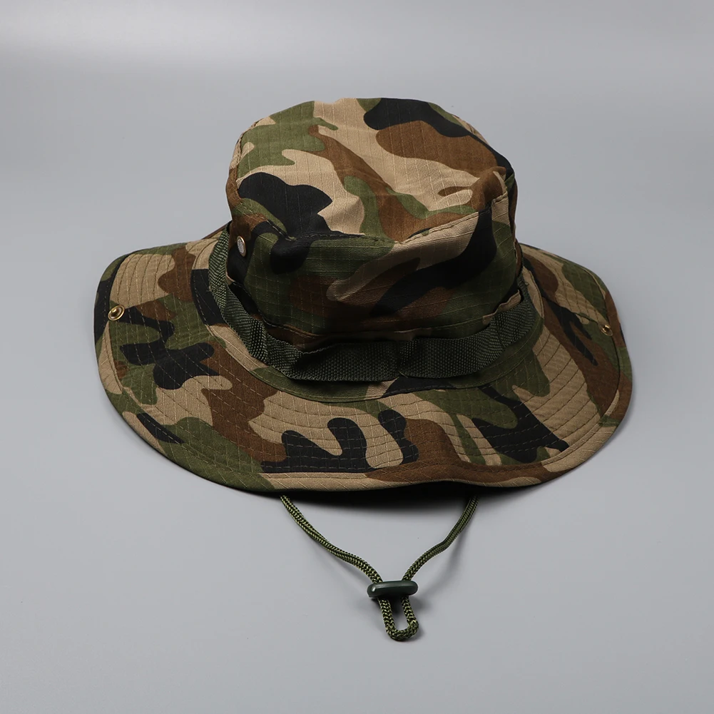 Cappelli Boonie tattici mimetici Cappello da cecchino da arrampicata da campeggio Cappello da cecchino da uomo Cappello da trekking da pesca all'aperto Cappellini Boonie protettivi per il sole - immagine 6