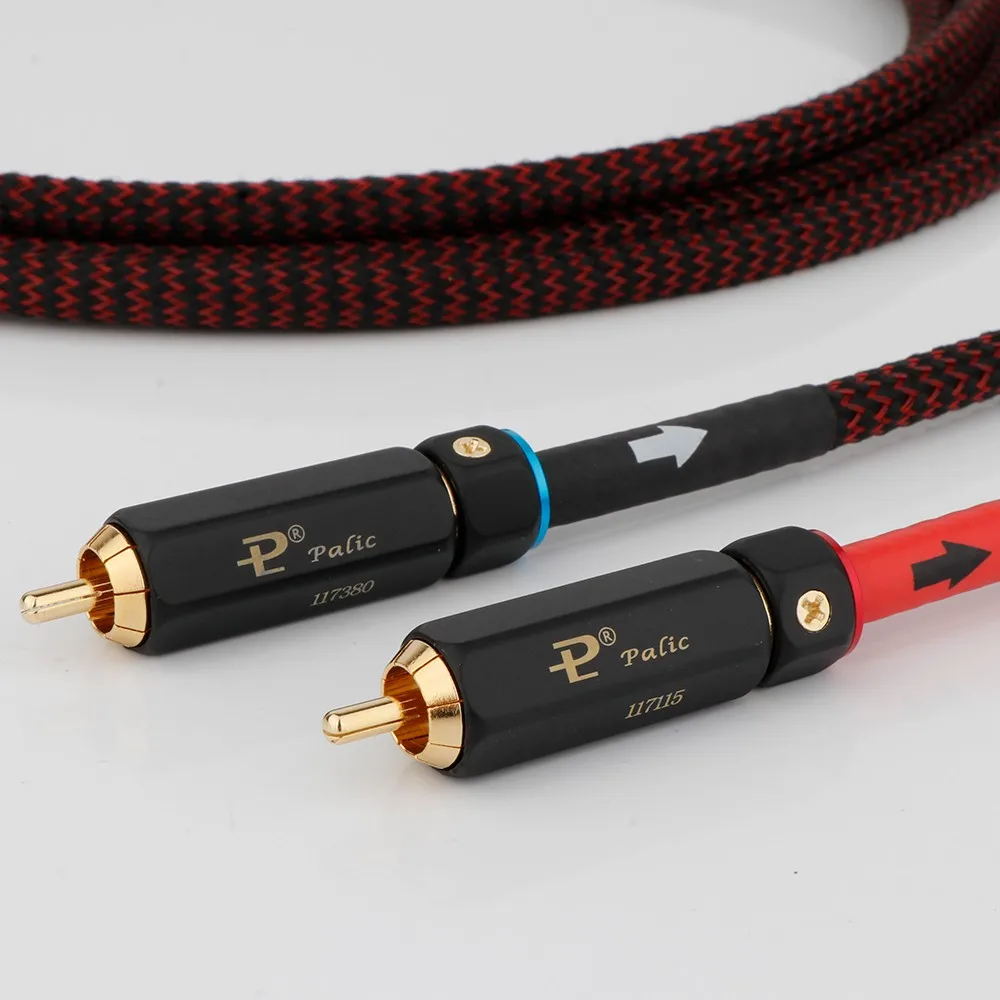 Cable Audio RCA Macho-macho 1 Pie (30cm) Rojo Chapado En Oro - Para Conectar Equipos De Sonido Y TV