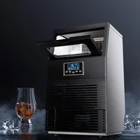 50kg Ice Machine Commercial Milk Tea Shop Bar Automatic Cube Ice Maker Ice Cube Machine Машина, которая делает лед 2