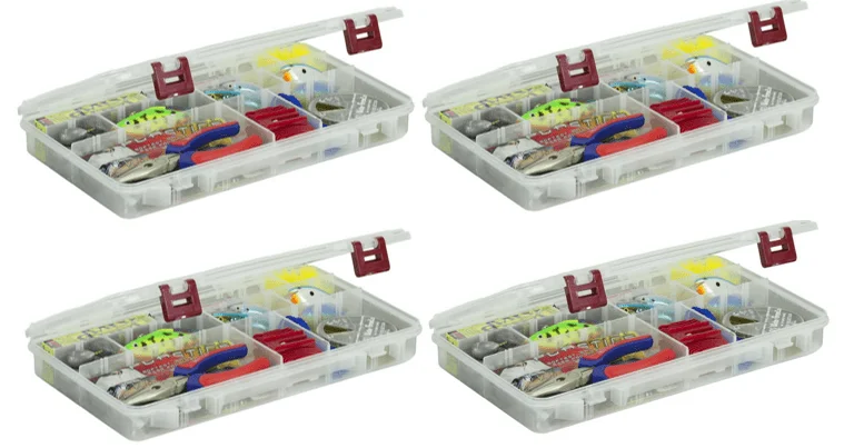 Plano ProLatch 3700 Stowaway Tackle Box, 4-Pack, Clear - Runnings