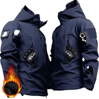 Instructor Training Kits Men Autumn Winter Windproof Warm Overalls Outdoor Hiking Hunting Multi-purpose Set Soft-shell Sharkskin 2