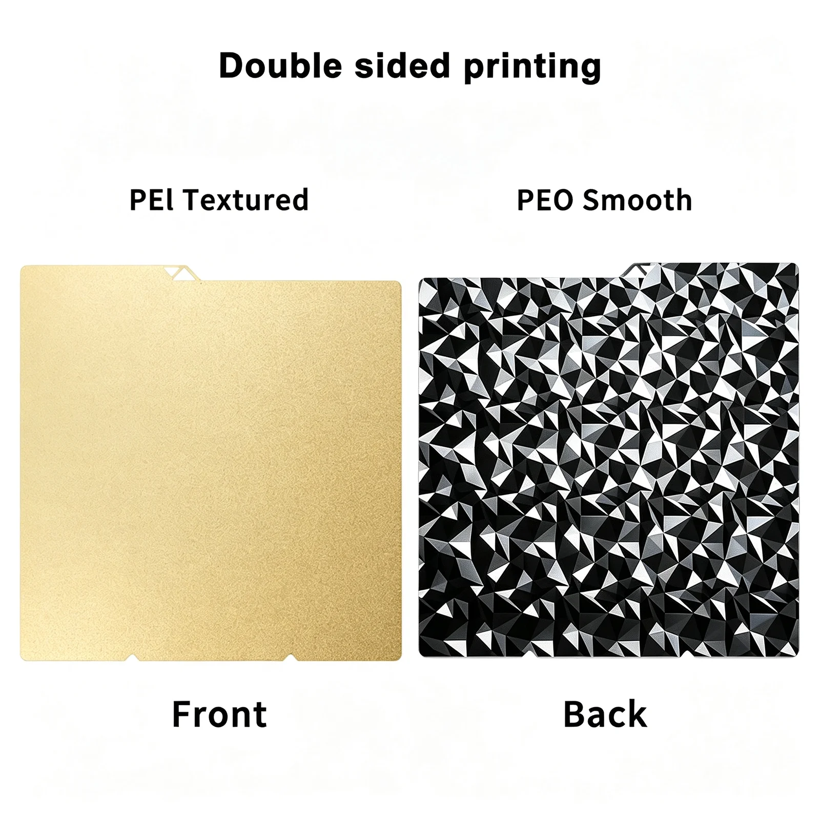 PEI Spring Steel Build Plate with Smooth PEO PET Surface