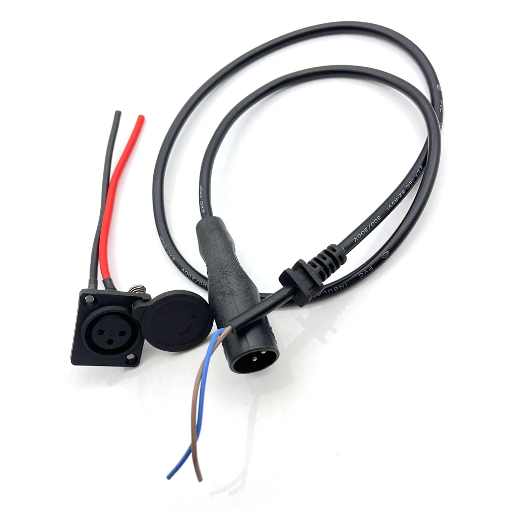 3-Pin Charge Connector with Male Plug and Female Socket