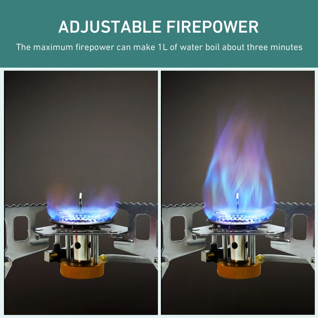 Camping Stove Portable Outdoor Stove Burner Gas Burner Mini Windproof Camp  Stove for Garden Bbq Tourism Supplies Cooking - AliExpress