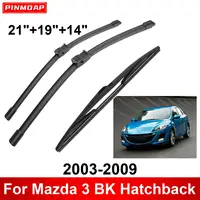 1/2/3/4/6PCS Car Wiper For Mazda 3 BK Hatchback 2003-2009 Front Rear Wiper Blades Brushes Auto Accessories 2005 2006 2007 2008 1