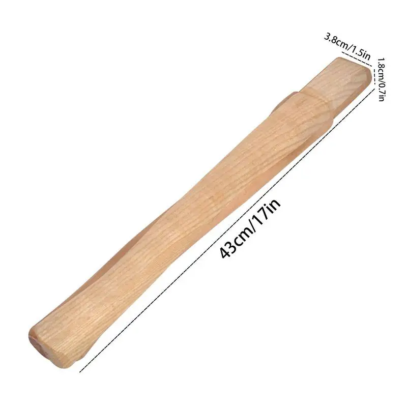 1pc Handlereplacement Wood Woodencamp Durable Axe Handle Hatchet Camping Single Watlcutting Home Farm Garden Axe Hammer Tools 6