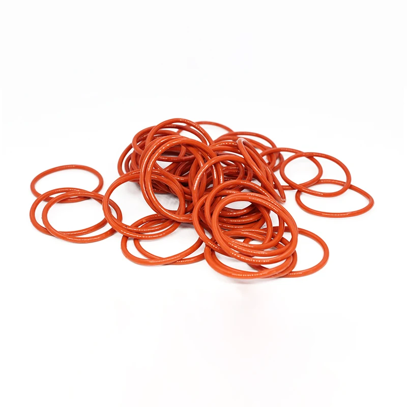 

CS 3mm Food Grade Silicone Red O-Ring OD 10 - 100mm VMQ Sealing Ring Gasket ID 4 - 94mm Waterproof And Heat Resistant