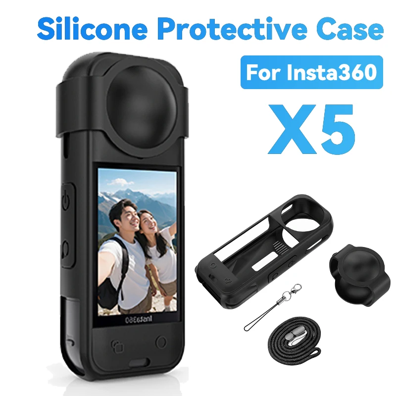 Silicone Camera Protective Case for Insta360 X5