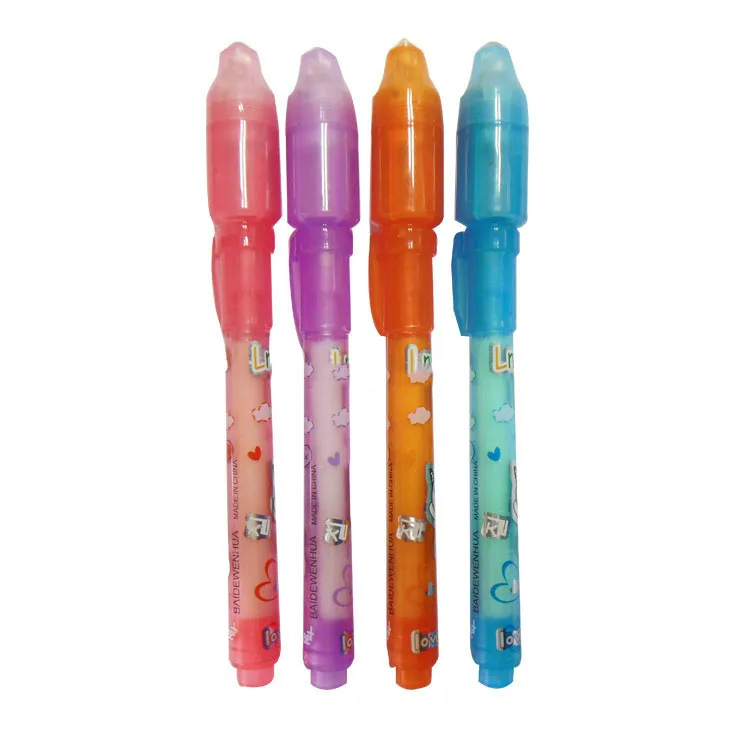 Invisible Ink Pens with UV Light for Kids, Spy Magic Secret Message Party Marker Disappearing Secret Markers