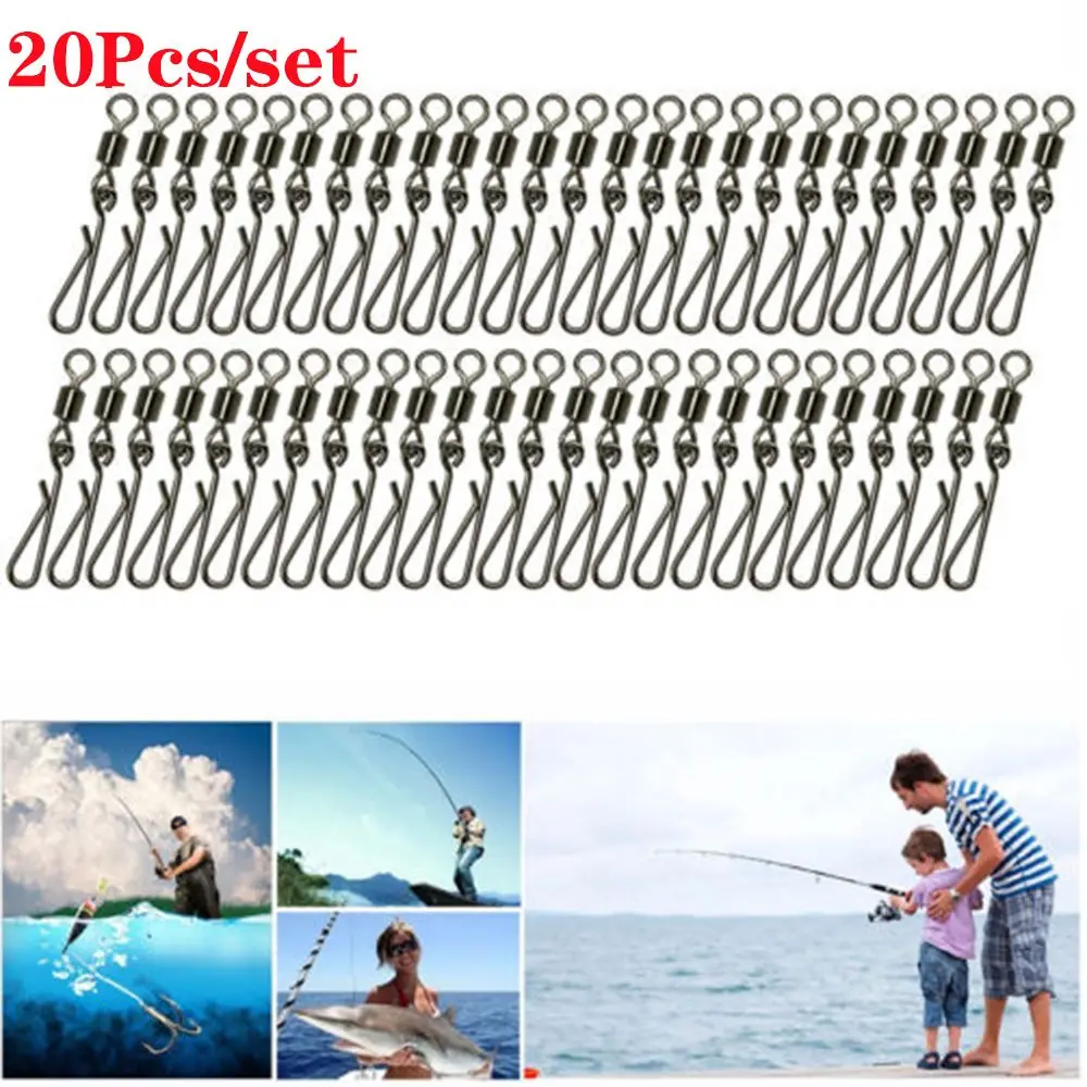 50 Girelle Da Pesca Con Moschettone - Acciaio Inox Per Acqua Dolce E Salata - Foto 4