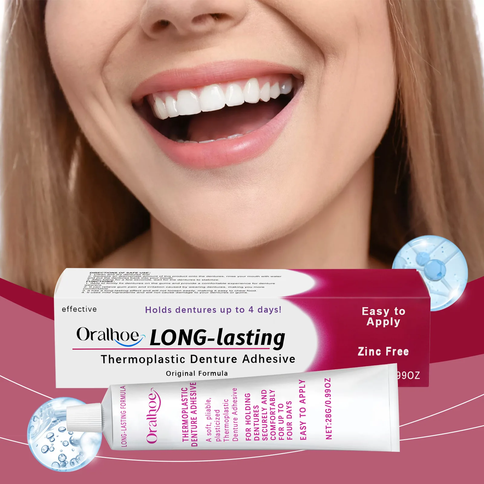 Denture Fixing Adhesive Missing Broken Solid Glue Resin Filling Granules Moldable Teeth Temporary Tooth Repair Adhesive denture adhesive