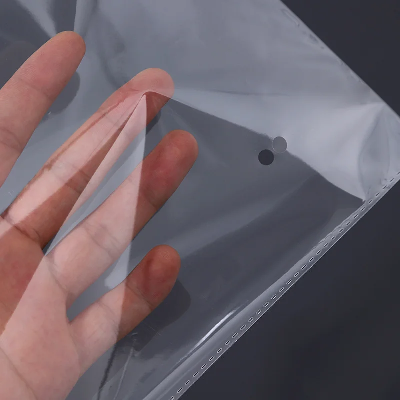 200pcs Transparent Cellophane Bags Cookie Candy Plastic Pouch Jewelry Card Gift Small Self Adhesive Bag Postcard Protective Case 3