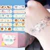 100Pcs/set Transparent Patches Medical Tape Dressing Band Aid Sticking Plaster Waterproof Breathable Wound Strips for Kids 1