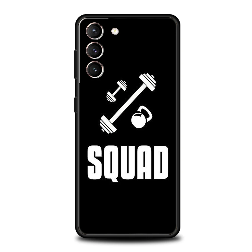 Barbell Deadlift Fitness Silicone Phone Case Cover