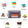 Clothes Storage Bag 5 Pack Blanket Storage 90L 60x40x35cm Large Storage Bag Set with Handles,Foldable Breathable Closet Storage 2