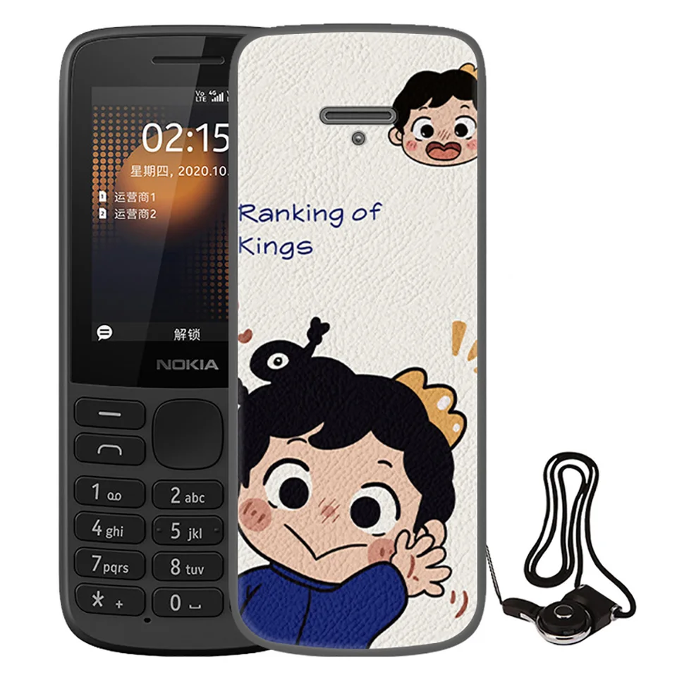 Per Nokia 6300 4G custodia Cartoon Soft Silicone Clear TPU