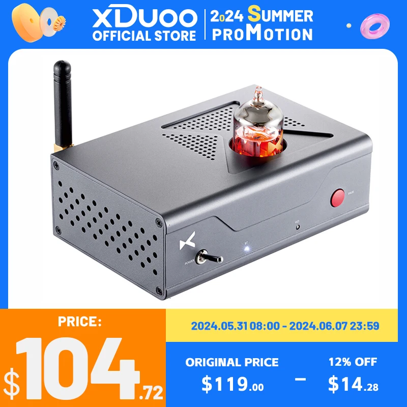 

XDUOO MU-603 DAC Tube Preamplifier Bluetooth 5.1 Decoder Hi-Res MU603 Decoder Pre-amp