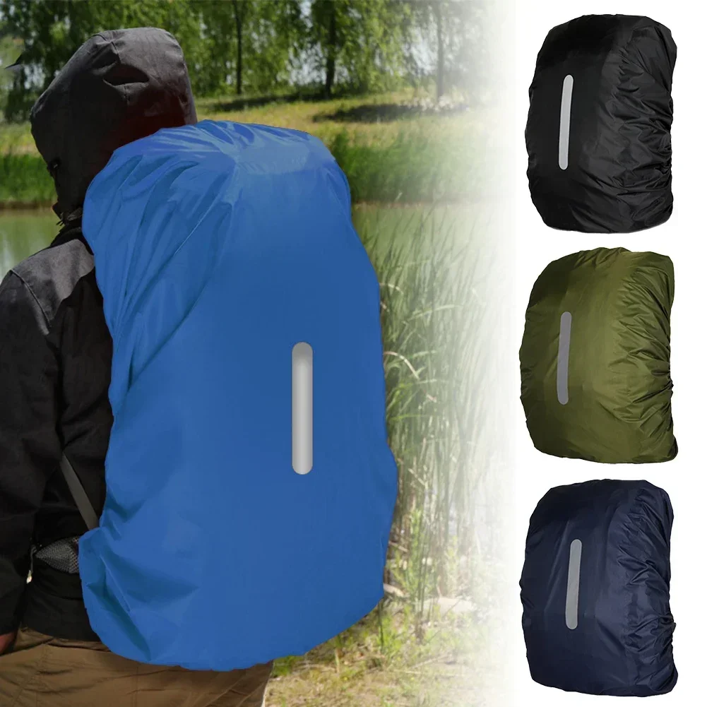 Backpack Rain Cover 15-65L Outdoor Camping Hiking Mountaineering Dust Backpack Bag Waterproof Rain Cap Cover