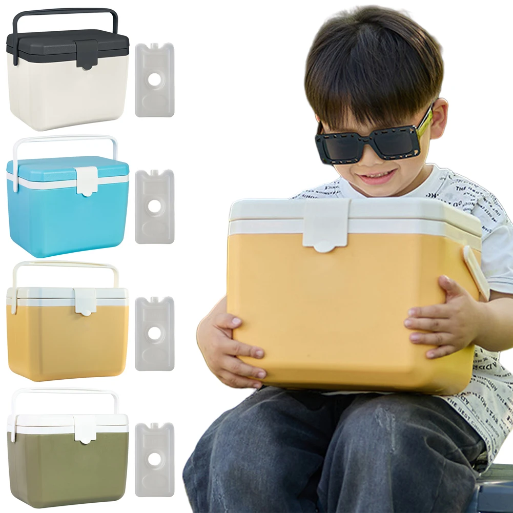 6L Insulated Portable Cooler Large Capacity Camping Car Refrigerator Wear-Resistant Mini Freezer Fridge for Beach Picnic Camping