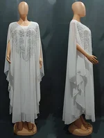 Abayas pour femmes dubaï luxe 2024 mousseline de soie Boubou robe de mode musulmane Caftan Marocain Occasions de fête de mariage Djellaba Femme 5