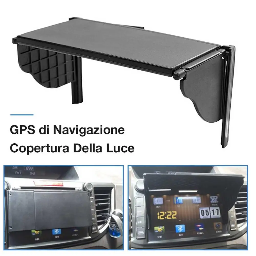 Universal Navigation Hood Car GPS Sunshade Cover For 5.5-10 Inch Car GPS Navigation Screen Visor Sunshade Car Monitor Sun Visor