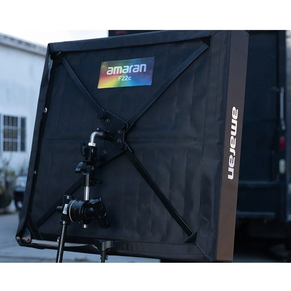 Aputure Amaran F22C F22X 유연한 조명, RGBWW 풀 컬러 비디오 조명, 2500-7500K 스튜디오 램프, 그리드 소프트 박스 포함