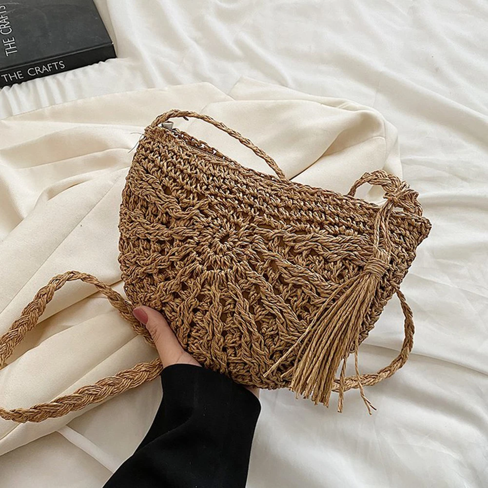 Straw Crossbody Bags for Women