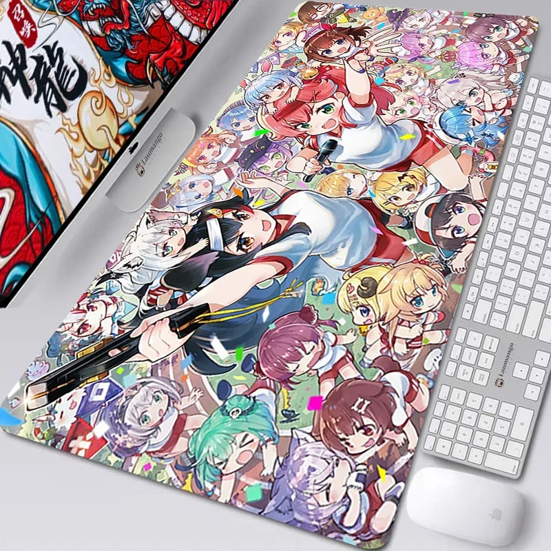 

Sexy Cartoon Hololive Mouse Pad Anime Kawaii Cute Girl Carpet Gaming Accessories Computer Varmilo Keyboard Desk Mat Big Mousepad