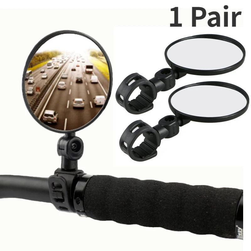 Universal Bicycle Rearview Mirror Adjustable Rotate WideAngle Cycling