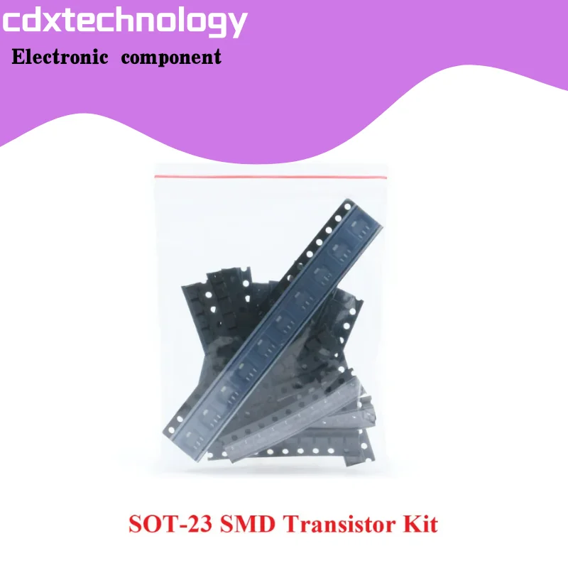 Набор транзисторов SOT-23 SMD для S9013 S9014 S9015 S9018 MMBT3904 MMBT3906 A92 C1815 A1015, 18 видов по 10 шт.