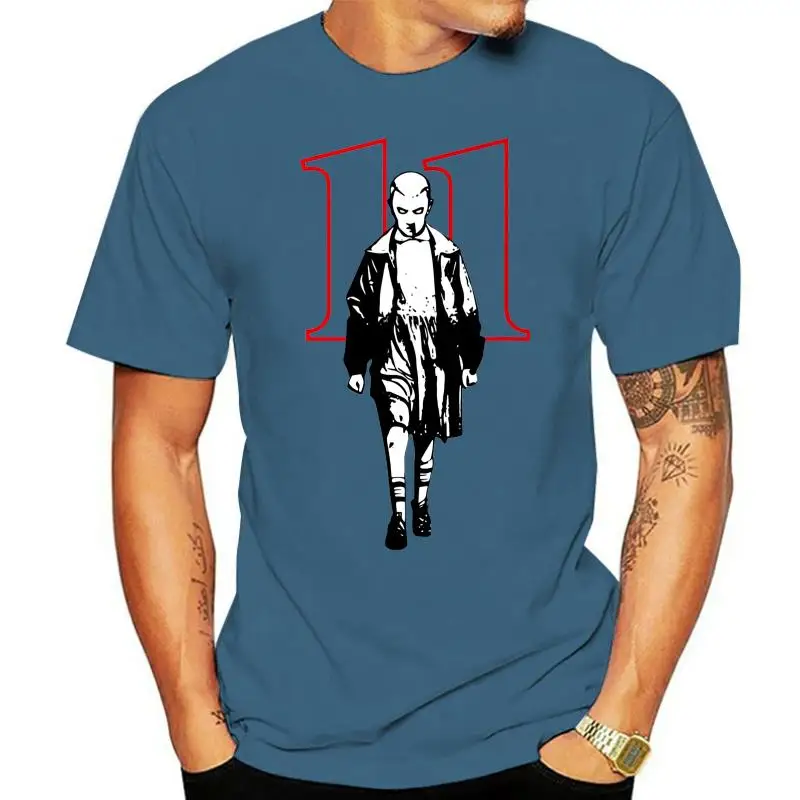thumbnail image 1 of Stranger Style Pop Culture Things Eleven Cosplay White T-Shirt Size M-3XL, 1 of 5