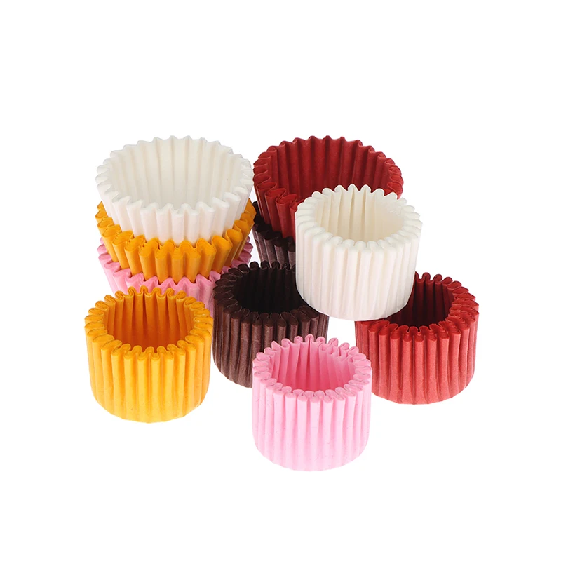 1000pcs Mini Cupcake Liners 1 Inch - Pink Baking Cups For Truffles & Candies
