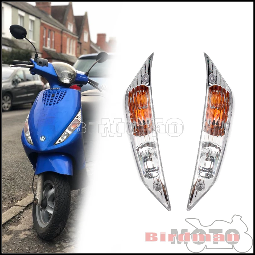 2X Scooter Indicatore Di Direzione Anteriore Lampeggiante Per Scooter Zip 2 50Cc 100Cc 125Cc Ssl 25 50 100 125 Cc Ac Cat Lc 4 Tempi 1999-Up