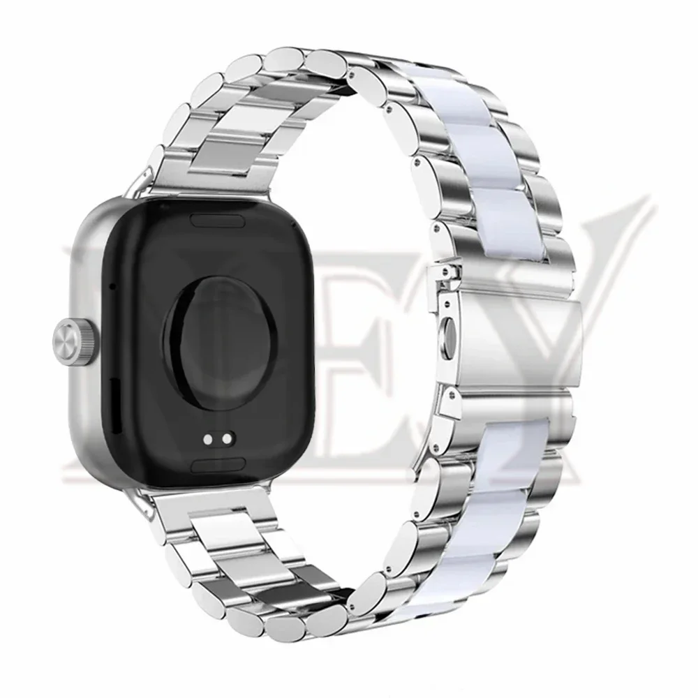 Stainless Steel Smartwatch Band - Elegant Link Bracelet Strap