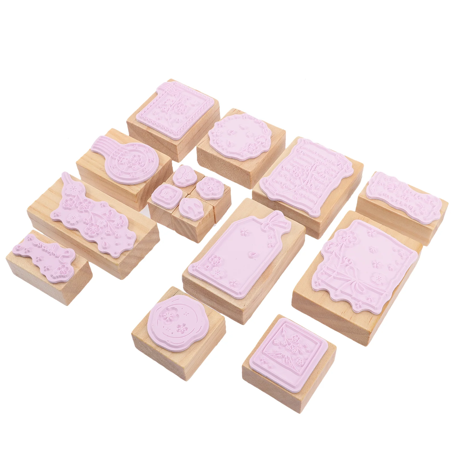 빈티지 로맨틱 나무 우표, DIY 우표, 스크랩북 우표, 1 박스