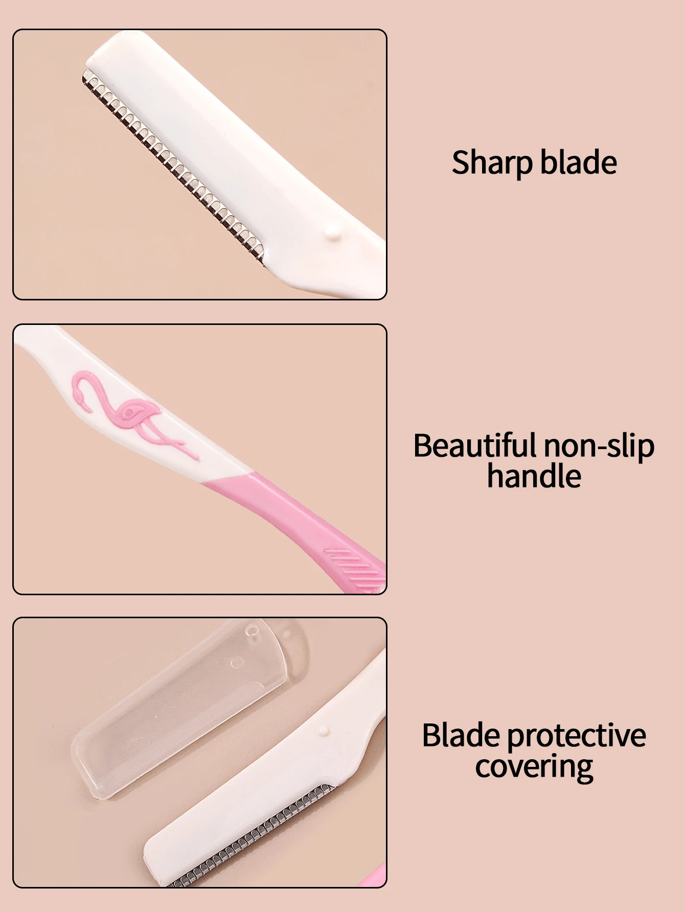 1pcs Professional and Safe Eyebrow Trimmer and Scraper with Protective Mesh for Men and Women, New Beauty Tool for Scratches 3