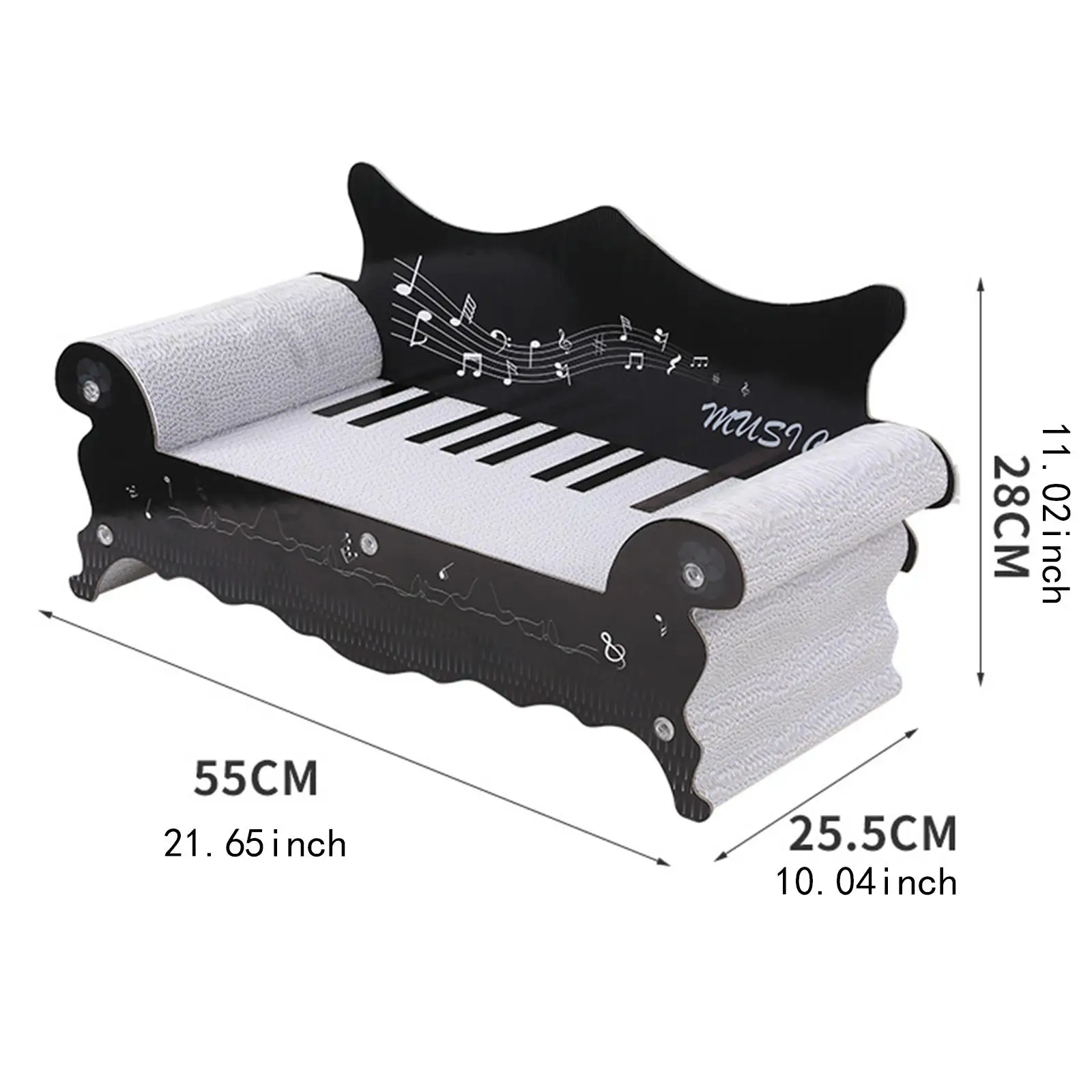 Cat Scratcher Sofa Bed Scratching Pad Corrugated Couch Furniture Protection