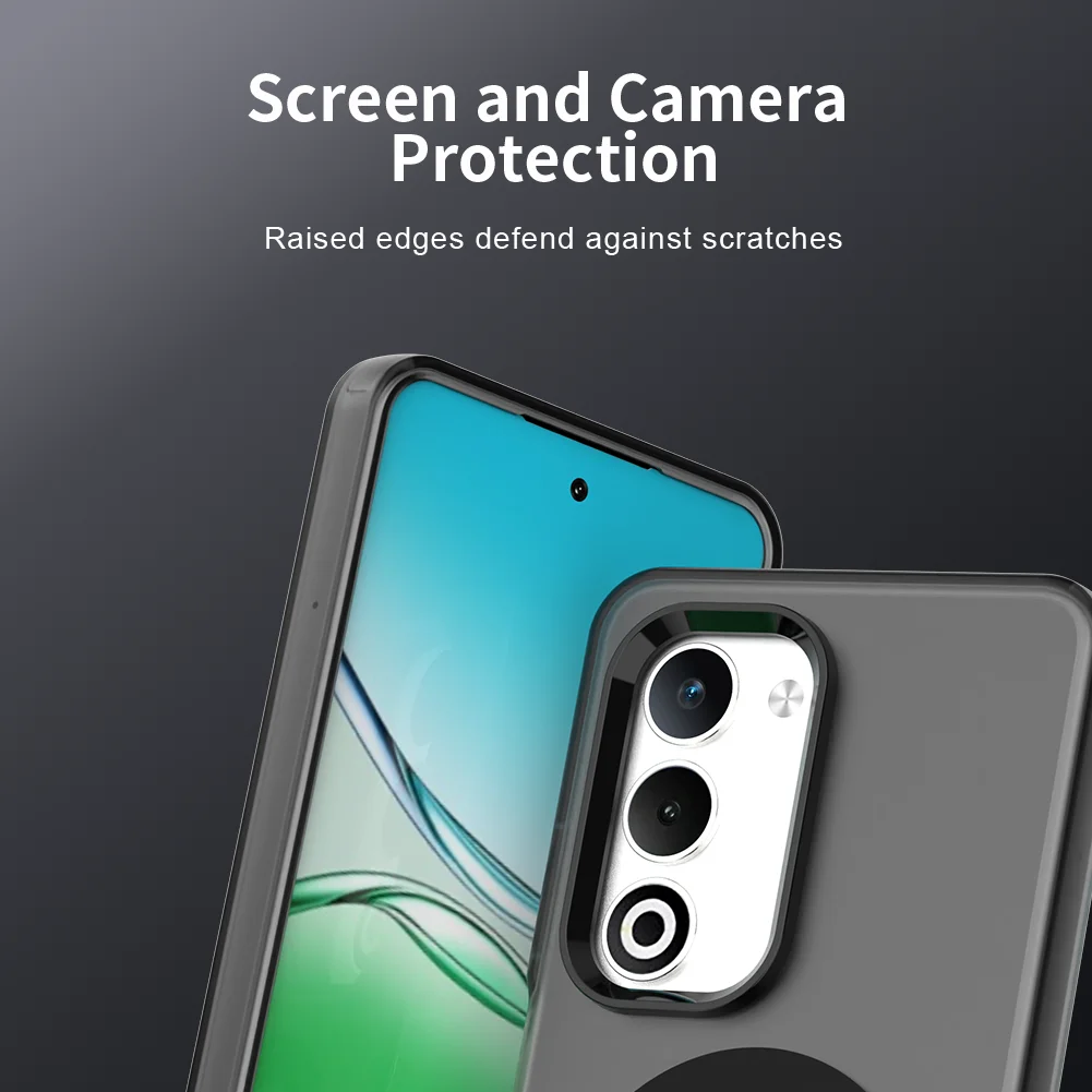 Magnetic Wireless Charging Case with Transparent Candy Color Back Shell