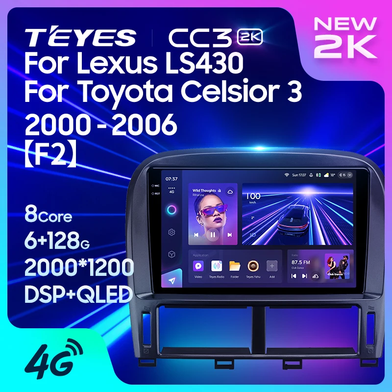 Teyes-カーGPSマルチメディアラジオ,プレーヤー付きラジオ,CC3 2K 