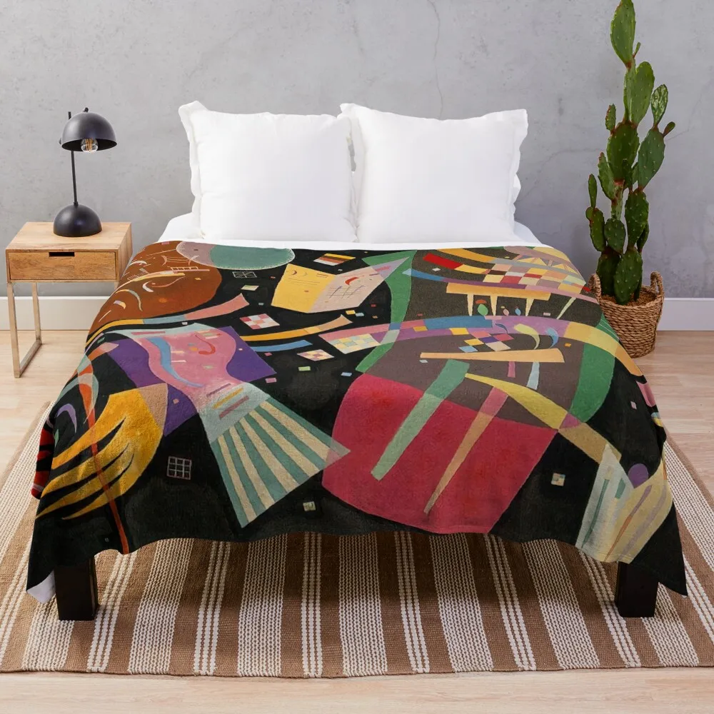 

Wassily Kandinsky Throw Blanket Summer Bedding Blankets Hair Blanket