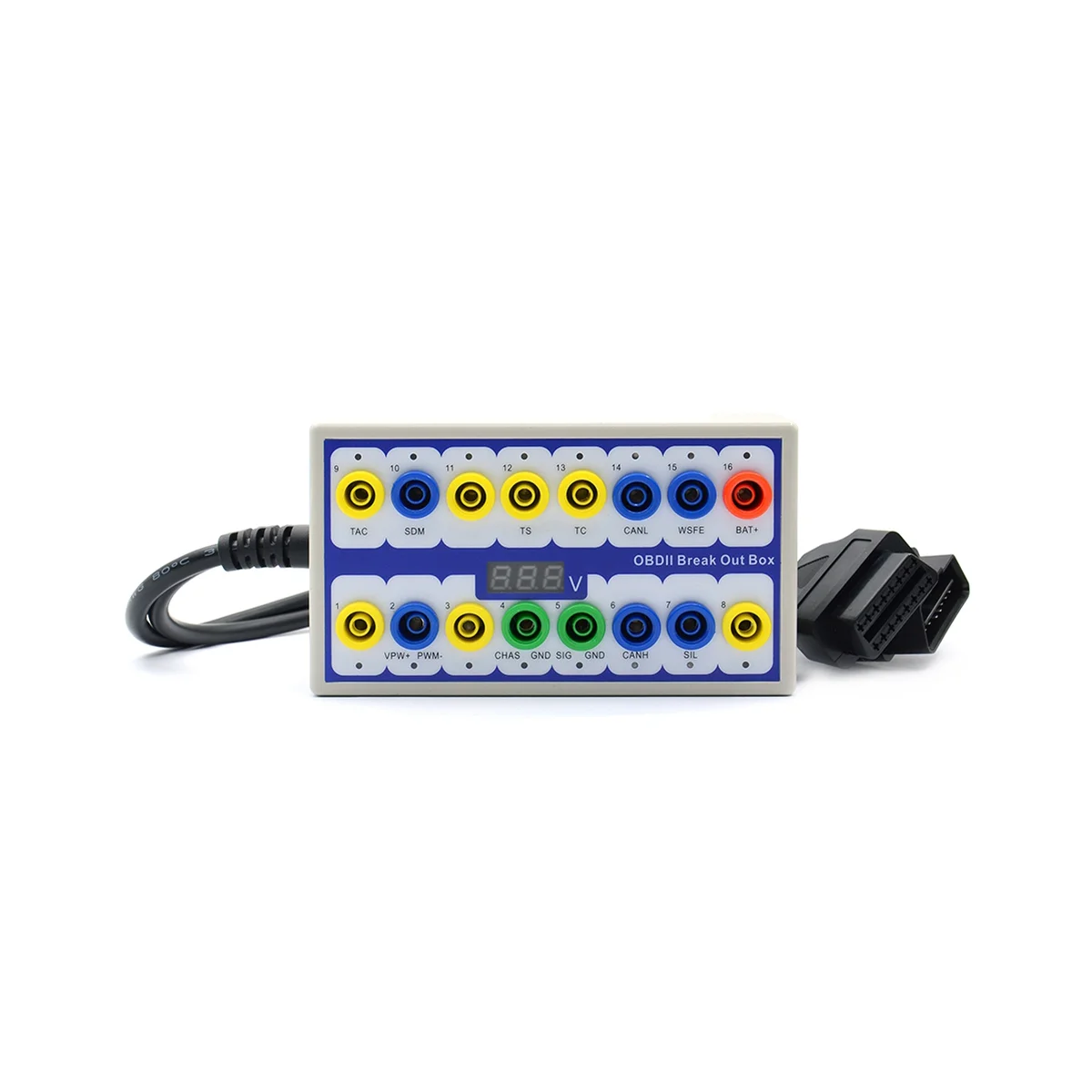 

OBDII OBD2 Breakout Box Car Break Out Box Car Protocol Detector Auto Can Test Box Automotive Connector Detector(A)