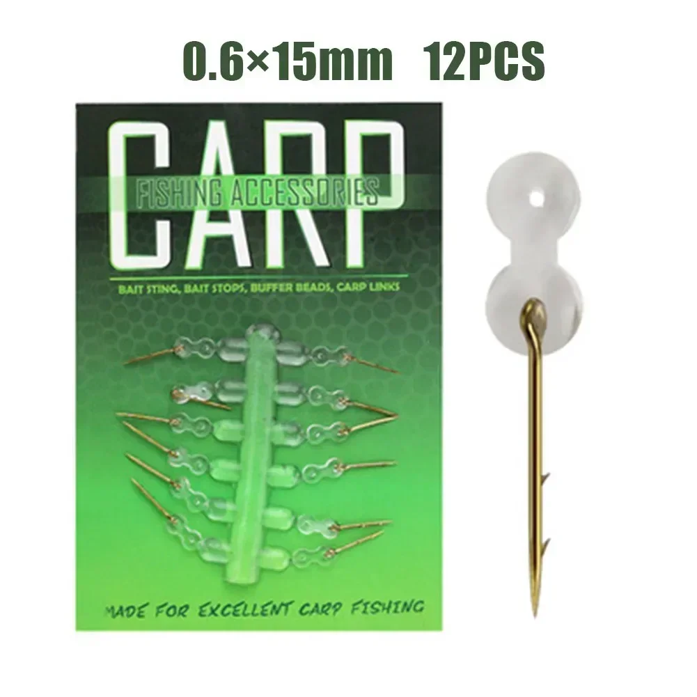 Practical Fishing Bait Hair Rig Sting Boilies Pin Tackle 12pcs Bait Spike Boilies Pin Sting Carp