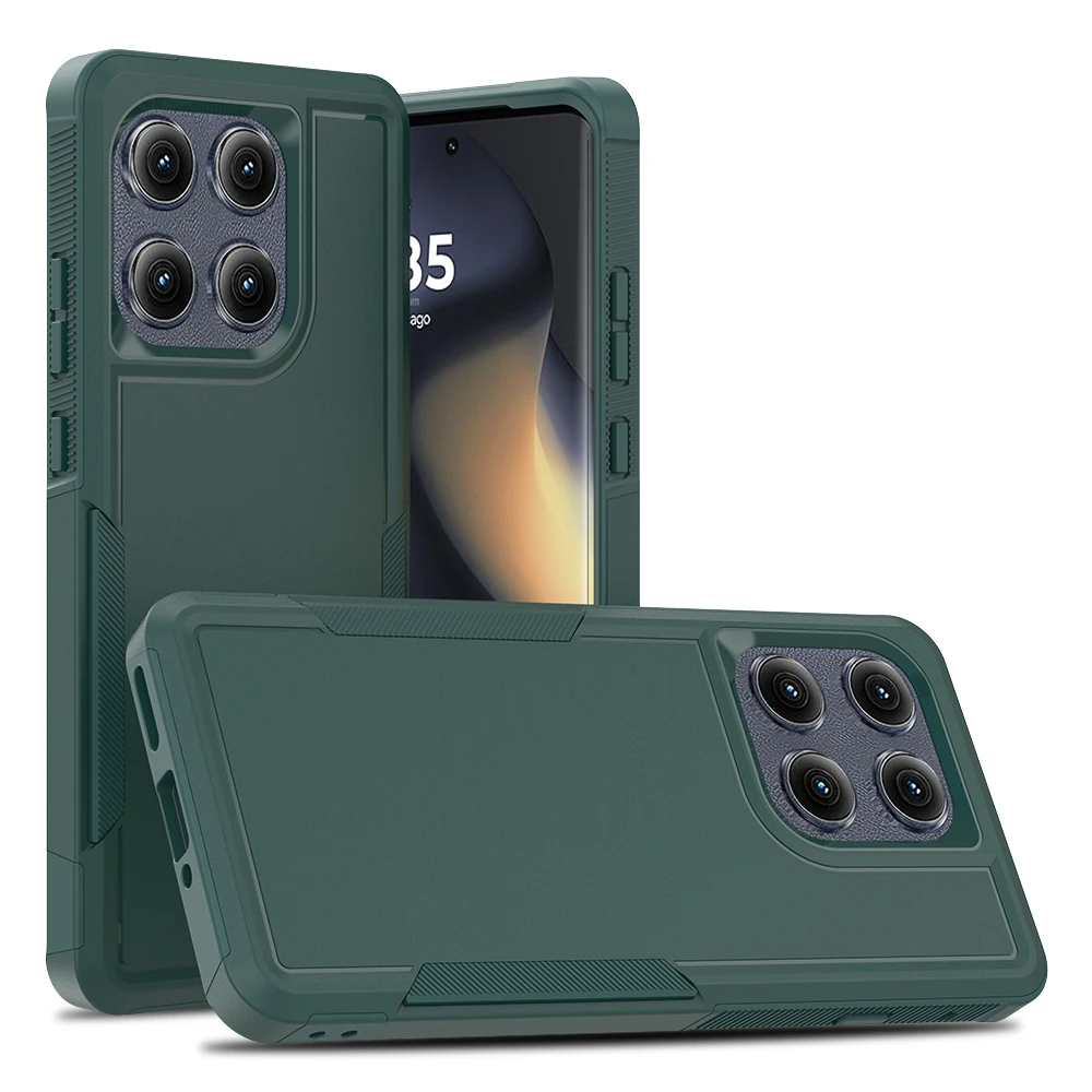 Heavy Duty Armor Protect Rugged Phone Case - 2-in-1 Shockproof Cover with PC+TPU Material