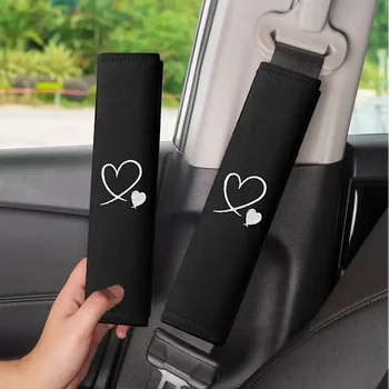 Love Copri cintura di sicurezza per auto: protezione per spalline morbida e confortevole, migliora l'esperienza di guida, adatta a tutti i modelli di auto