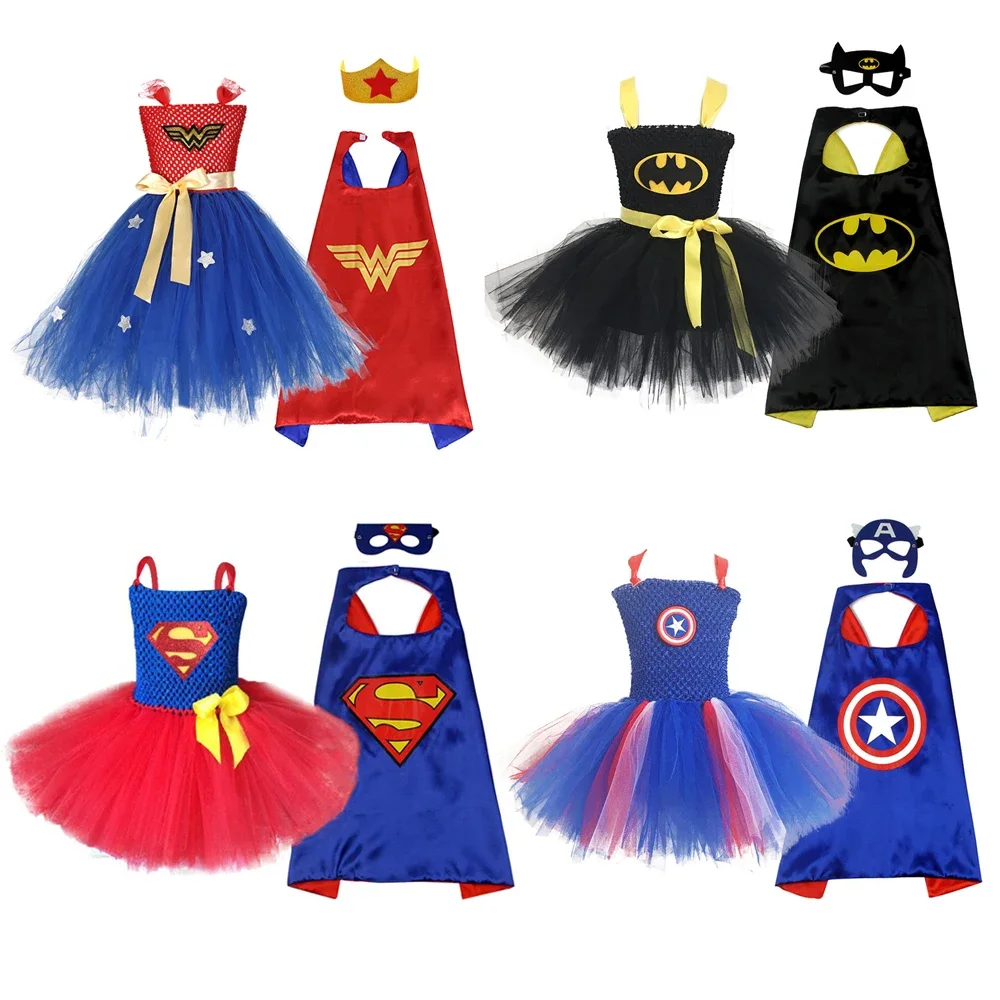 Kids Superhero Costume Set Dresses cosplay costume women dress cosplay costumes anime haikyuu demon slayer play