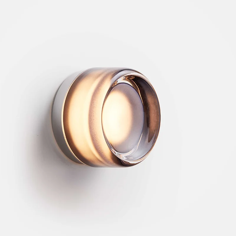 실내 덴마크 디자이너 북유럽 무거운 유리 스콘스, 미니멀리스트 욕실 침대 옆 벽 램프, 고급 거실 장식 LED 조명