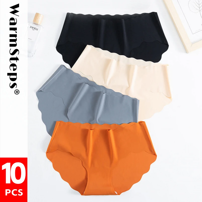 WarmSteps 10Pcs/Set Woman Panties Plus Size Seamless Underwear Women