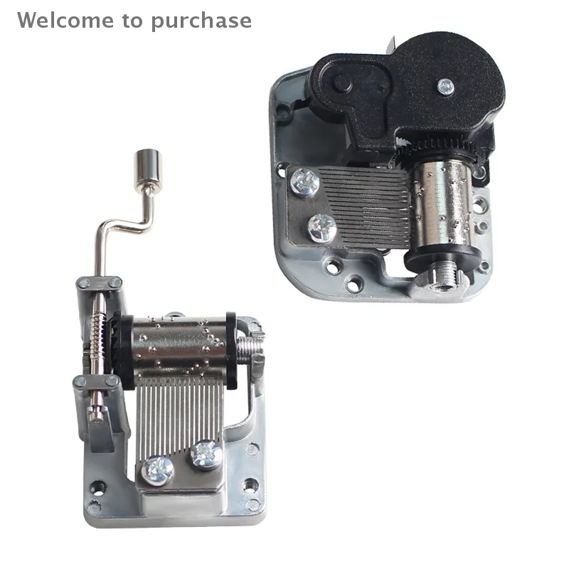 DIY Music Box Home Decorative Collectibles Mechanical Hand Crank Music Box Mini Hand Cranking Movement Five Songs Choice