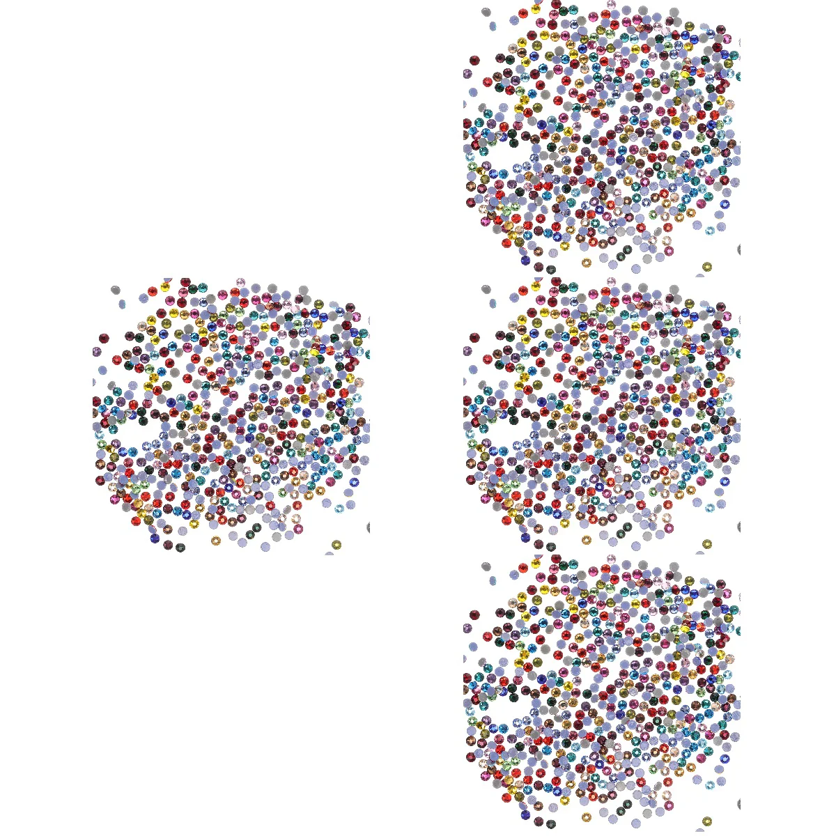 

5760 шт., бриллиантовые украшения из акрила, 0,3x0,3 см