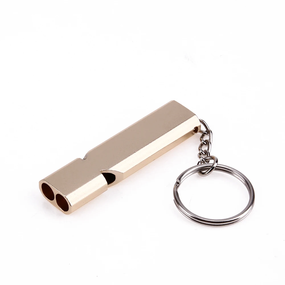 Double Pipe High Decibel 150 dB 5.5cm Outdoor Sports Camping Hunting Emergency Survival Whistle Keychain Sounding Chamber 1-4PCS whistle keychain survival whistle sport whistle sports whistle mini whistle